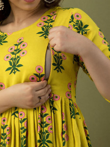 HYTEN Women Printed Gown Kurta