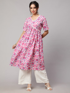 SAK JAIPUR Women Printed Anarkali Kurta