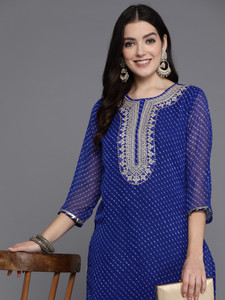 Indo Era Women Printed Straight Kurta