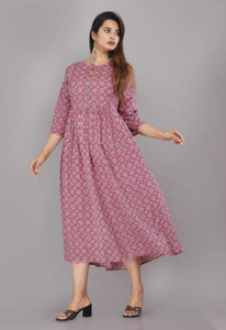 SUKRITI Women Printed Flared Kurta