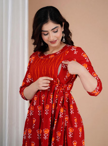 Fashion4Word Women Printed Anarkali Kurta