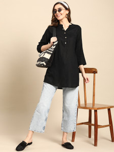Ethnicvilla Women Solid Straight Kurta