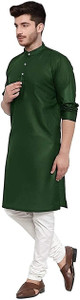 Vibhuti Men Solid Straight Kurta