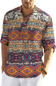 HEMADHAV Men Striped Straight Kurta
