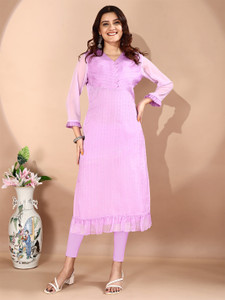 KAYRAAH Women Solid A-line Kurta
