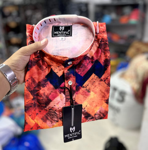 MENTIFIC Men Printed Straight Kurta