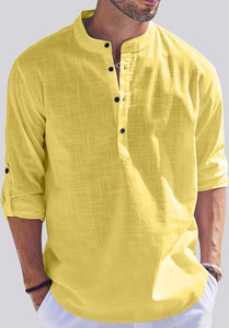 bellstone Men Solid Straight Kurta