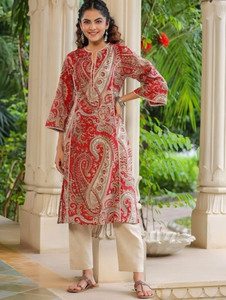 Tabeedah Women Printed Straight Kurta
