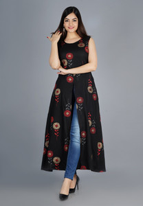 tanvi creation Women Floral Print A-line Kurta