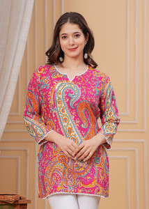 D&H Women Printed Straight Kurta