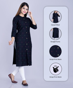 Glowworld Women Printed Straight Kurta