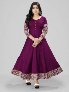 meesorra Women Printed Anarkali Kurta