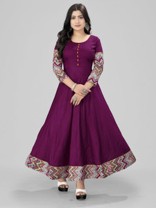 meesorra Women Printed Anarkali Kurta