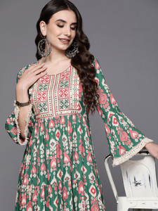 Indo Era Women Abstract Ethnic Dress Kurta