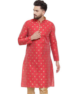 Over Crowd Men Printed Straight Kurta
