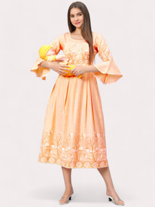 Dummy Shape Women Printed Flared Kurta