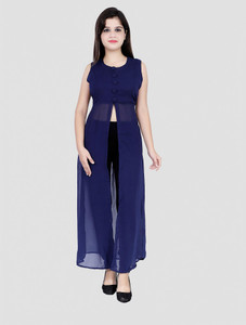 Shimao Women Solid Frontslit Kurta