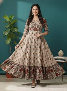 Sa Rasa Women Printed Anarkali Kurta