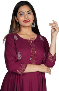 Poonam Fashion Women Embroidered Anarkali Kurta