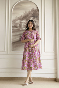 The Perfect Fit Co. Women Printed Anarkali Kurta