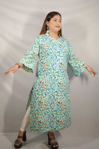 HH FASHIONS Women Floral Print A-line Kurta