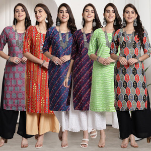 EthnicBasket Women Printed Straight Kurta