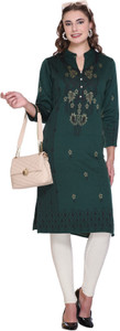 Rosary Women Printed Straight Kurta