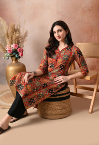 DY FAB ONLINE FASHION Women Printed Straight Kurta