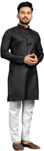 Vibhuti Men Solid Straight Kurta