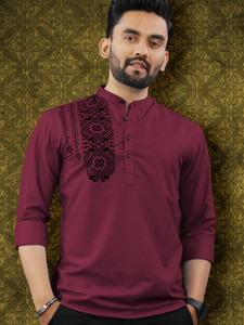 VeBNoR Men Solid Straight Kurta
