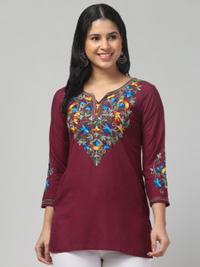 STYLE PREZONE Women Embroidered A-line Kurta
