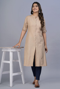 HEARTLOOM Women Solid A-line Kurta