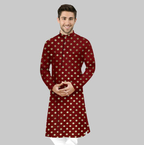 CELLUX Men Printed Straight Kurta