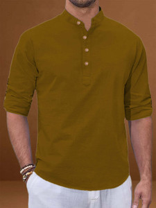 LENIA Men Solid A-line Kurta
