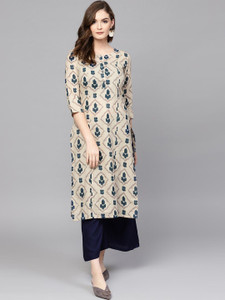Rangzari Women Printed Straight Kurta