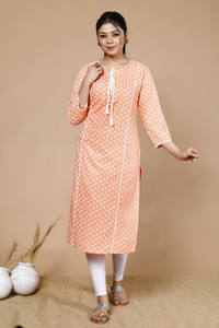 Fabitude Women Block Print Straight Kurta