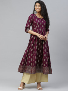 poshak Women Printed Anarkali Kurta