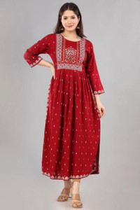 MARISY Women Printed A-line Kurta