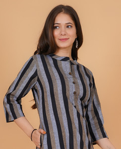Rimeline Fashion Women Striped A-line Kurta