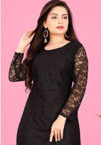 PRAVISHRI TRENDS Women Solid A-line Kurta