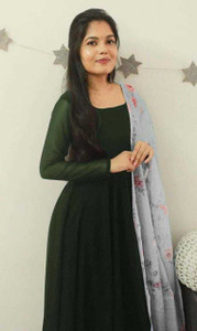 Shiv Women Solid Anarkali Kurta