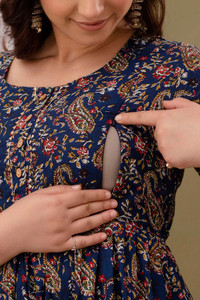 PIROKI Women Printed Anarkali Kurta