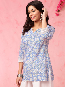 flipFabric Women Printed Straight Kurta