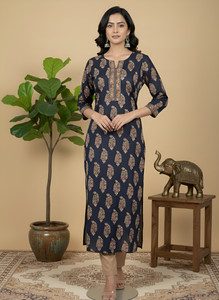 Nayo Women Printed Straight Kurta