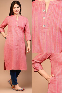 Rimeline Women Striped Straight Kurta