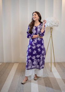 anushansa Women Printed Straight Kurta