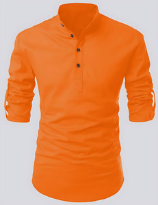 ETHNICBLISS Men Solid Straight Kurta