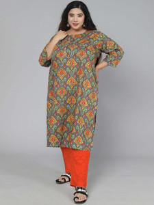 Jevi Prints Women Printed Straight Kurta