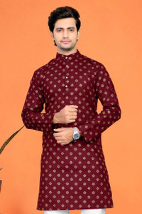Nirwear creation Men Printed Straight Kurta
