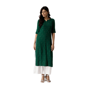 LIBAS Women Embellished Straight Kurta